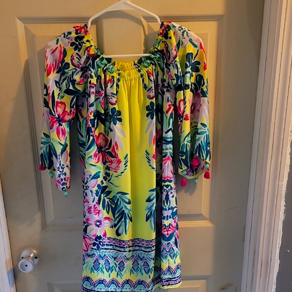 Lilly Pulitzer Payge Dress Bauble Yellow XXS